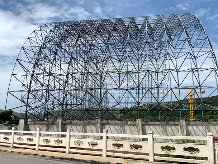 随州山寨矿储煤棚网架